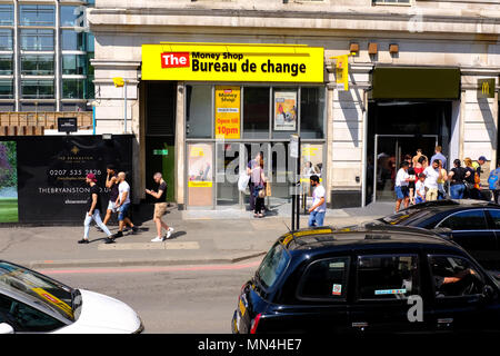 Bureau de Change am Marble Arch London Stockfoto