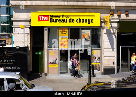 Bureau de Change am Marble Arch London Stockfoto