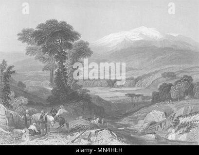 Griechenland. Olymp; Finden 1833 alte antike vintage Bild drucken Stockfoto