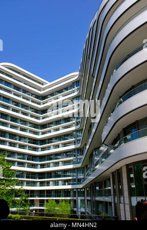 Luxus Apartments im Chelsea Bridge Wharf, London, Großbritannien Stockfoto