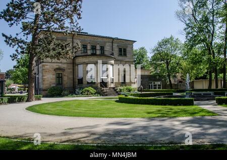 Bayreuth ist eine Stadt, die Historisch gewachsen als Markgräfliche Residenz und ist inzwischen weltberühmt, weil der Richard Wagner Festival. Stockfoto