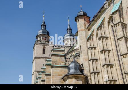 Bayreuth ist eine Stadt, die Historisch gewachsen als Markgräfliche Residenz und ist inzwischen weltberühmt, weil der Richard Wagner Festival. Stockfoto