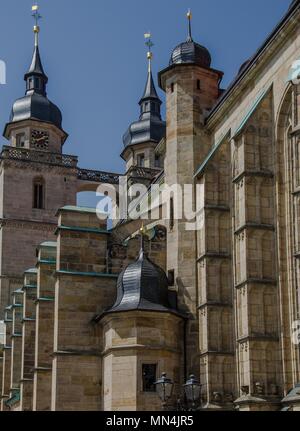 Bayreuth ist eine Stadt, die Historisch gewachsen als Markgräfliche Residenz und ist inzwischen weltberühmt, weil der Richard Wagner Festival. Stockfoto