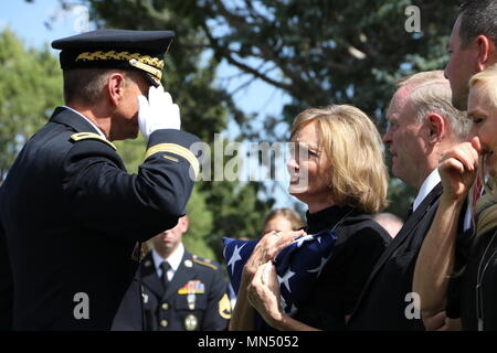 Staff Sgt. Aaron Butler war der Rest Samstag, 26. August 2017, in Monticello in Utah, mit hunderten von Mitgliedern der Familie, der Gemeinschaft, und Soldaten die Teilnahme an diesem Helden zu ehren. Stockfoto