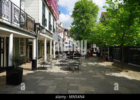 Ein Blick entlang der Dachpfannen, Tunbridge Wells Stockfoto