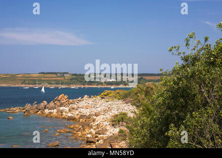 St. Mary's Pool, St. Mary's, Isles of Scilly, Großbritannien Stockfoto