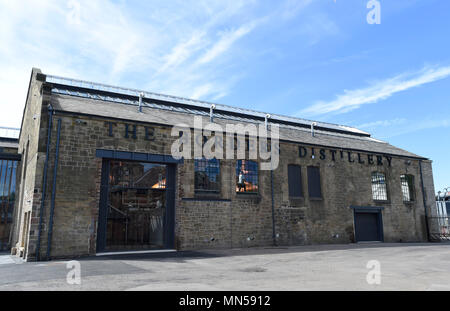 Die neuen Grenzen Brennerei in Commercial Road, Hawick, Scottish Borders. Stockfoto