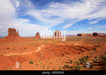 Die einzigartige Landschaft des Monument Valley, Utah Stockfoto