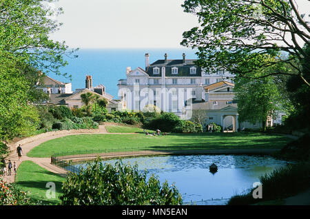 St Leonards Gärten und das Royal Victoria Hotel in St Leonards On Sea, East Sussex UK Stockfoto