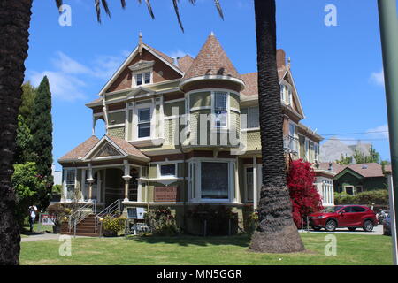 Tubbs-Henshaw Haus gebaut 1887, Clinton oder Brooklyn District, Oakland, Kalifornien Stockfoto