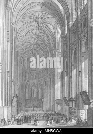 PARIS. Eglise de St. Eustache 1831 alte antike vintage Bild drucken Stockfoto