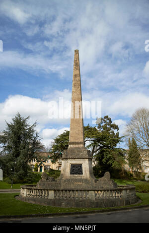 Victoria Spalte in Royal Victoria Park Badewanne England Großbritannien Stockfoto