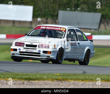 Mark Wright, David Coyne, Ford Sierra Cosworth RS 500, historische Tourenwagen Challenge, Tony Dron Trophäe, Donington historische Festspiele, 2018, Motor racin Stockfoto