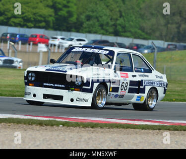 David Tomlin, Ford Escort RS 1800, historische Tourenwagen Challenge, Tony Dron Trophäe, Donington historische Festspiele, 2018, Rennsport, Motorsport, Mot Stockfoto