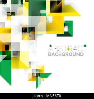 Moderne quadratische geometrische Muster auf Weiß. Moderne quadratische geometrische Muster auf Weiß. Business oder Technologie presentation Design vorlage, Broschüre oder Flyer Muster oder geometrische Web Banner Stock Vektor