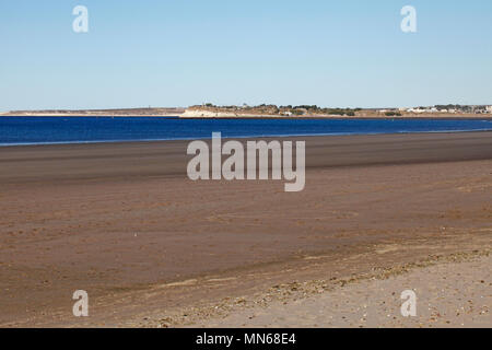 Weiten leeren Strand bei Puerto Madryn, Provinz Chubut, Argentinien. Stockfoto
