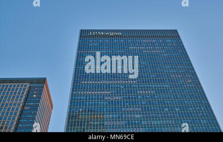 JP Morgan Bürogebäude Canary Wharf Stockfoto