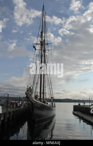 Das Bluenose II im Hafen von Halifax, Nova Scotia. Stockfoto