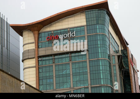 Höchste Kino der Welt (und geschäftigsten in Großbritannien), Cineworld, Renfrew Street, Glasgow, Schottland Stockfoto