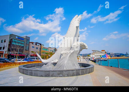 Jangsaengpo Whale Museum in Ulsan in Südkorea. Stockfoto