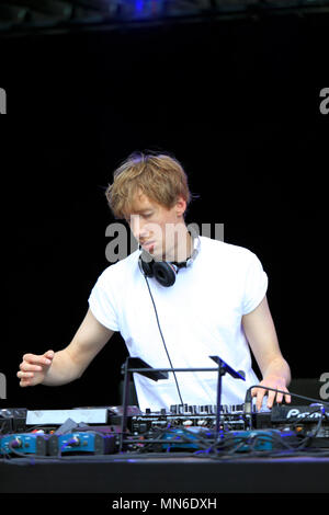 Daniel Avery im DJ-Set Konzert in der tohu Bohu Festival in Montpellier, Frankreich Stockfoto