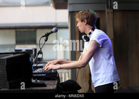 Daniel Avery im DJ-Set Konzert in der tohu Bohu Festival in Montpellier, Frankreich Stockfoto