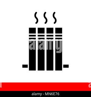 Heizung Symbol. Linie Vektor icon Stock Vektor