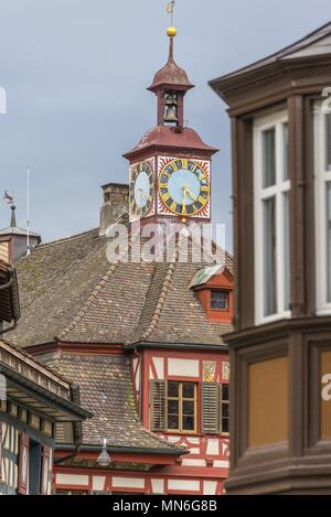 Stein am Rhein truss Häuser 13 September 2017 | Verwendung weltweit Stockfoto