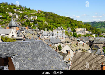 Ansicht von Murat, Gemeinde im Département Puy-de-Dôme und in der Region Auvergne in Frankreich. Stockfoto