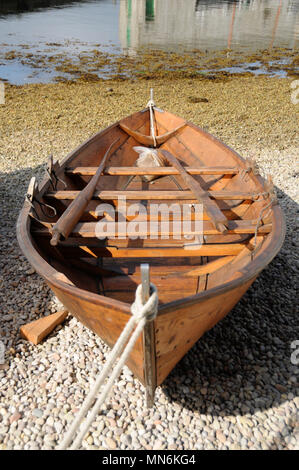Shetland Modell Fischerboote außerhalb Shetland Museum liegen diese Boote sind eine lokale Design für Seefischerei Stockfoto