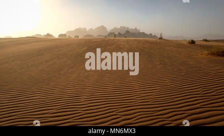 Sandsturm in der Wüste Stockfoto
