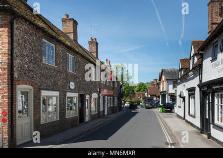 Die Hohe Straße in der Ortschaft Goring-on-Thames in Oxfordshire, UK Stockfoto