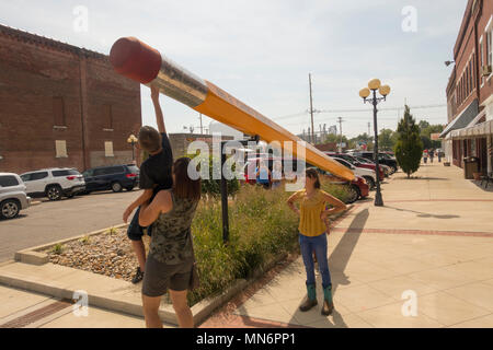 Welten Datensätze Sammlung in Casey Illinois Stockfoto