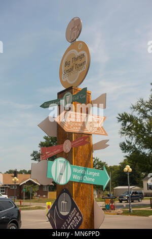 Welten Datensätze Sammlung in Casey Illinois Stockfoto