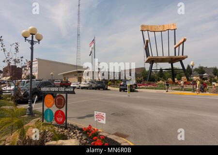 Welten Datensätze Sammlung in Casey Illinois Stockfoto