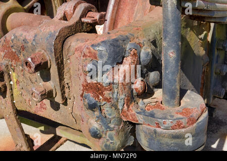 Dieser Motor ist nicht mehr in mehr verwenden. Es hat auf die Elemente links wurde es nach und nach Rust. Stockfoto