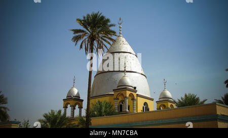 Außenansicht zu Imam Al-Mahdi Grab von Omdurman, im Sudan Stockfoto