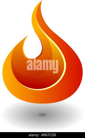 Feuer Symbol. Design Element Stock Vektor