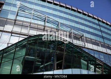 Einen allgemeinen Überblick über die laufenden Bau von Tottenham Hotspur's new White Hart Lane Stadium in London. Stockfoto