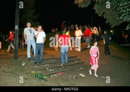 Exit Music Festival 2005 in der Festung Petrovaradin, Novi Sad, Serbien. Stockfoto