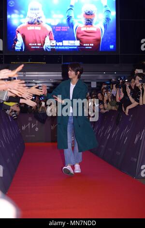 Seoul, Korea. 14 Mai, 2018. Yoo Ah-in und Jong-seo Jeon teilnehmen, VIP Premiere von 'Brennen', Steven Yeun abwesend in Seoul, Korea am 14. Mai 2018. (China und Korea Rechte) Credit: TopPhoto/Alamy leben Nachrichten Stockfoto