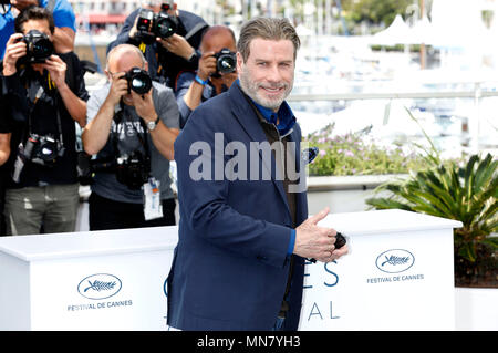 Cannes, Frankreich. 15 Mai, 2018. John Travolta im 'Rendezvous mit John Travolta - Gotti' Fotoshooting während der 71St Cannes Film Festival im Palais des Festivals am 15. Mai 2018 in Cannes, Frankreich Quelle: Geisler-Fotopress/Alamy leben Nachrichten Stockfoto