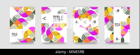 Satz von Broschüre cover Vorlagen. Der Vektor Broschüre cover Vorlagen Stock Vektor