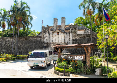 Cebu City, Philippinen Apr 25,2018 - Parkplatz am Fort San Pedro Stockfoto