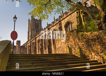 Lancaster Klosterkirche. Lancaster Lancashire, Großbritannien Stockfoto