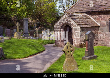 St. Peter's Kirche, Heysham Dorf, Morecambe Bay, Lancashire, Großbritannien Stockfoto