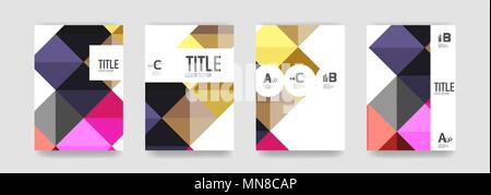 Satz von Broschüre cover Vorlagen. Der Vektor Broschüre cover Vorlagen Stock Vektor
