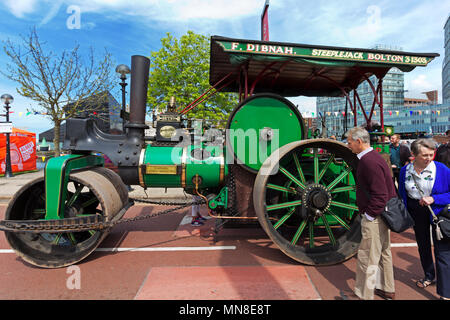 Fred Dibnahs Betsy-DM 3079 Dampfmaschine Teilnahme an das Team auf das Dock' am Albert Dock, Liverpool im Mai 2018. Stockfoto