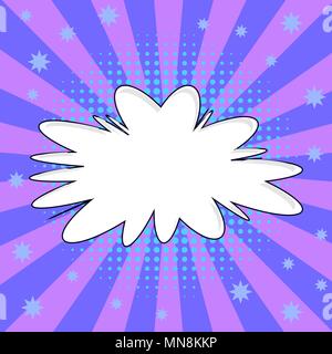 Comic Hintergrund. Bunte Rasterungsmuster. Cartoon Sprechblase Stock Vektor