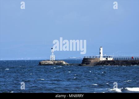 Küste von Ayr, Schottland, Großbritannien Stockfoto